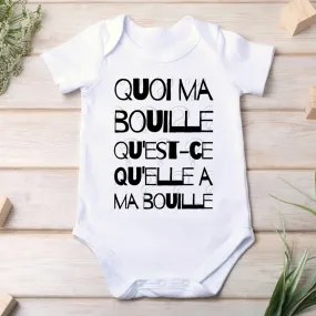 Body Bébé Quoi ma bouille