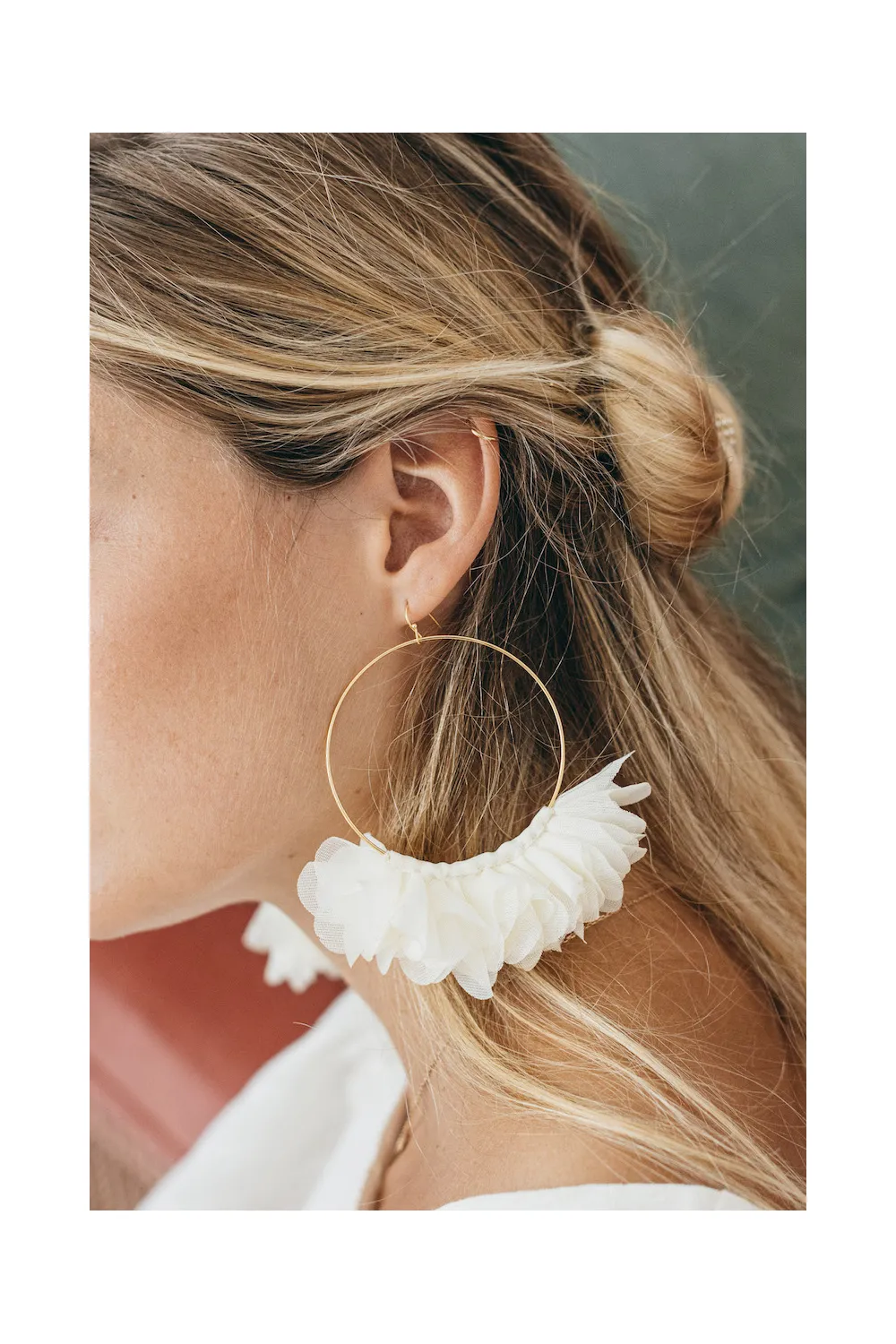 BOUCLES D'OREILLES GRACE IVOIRE