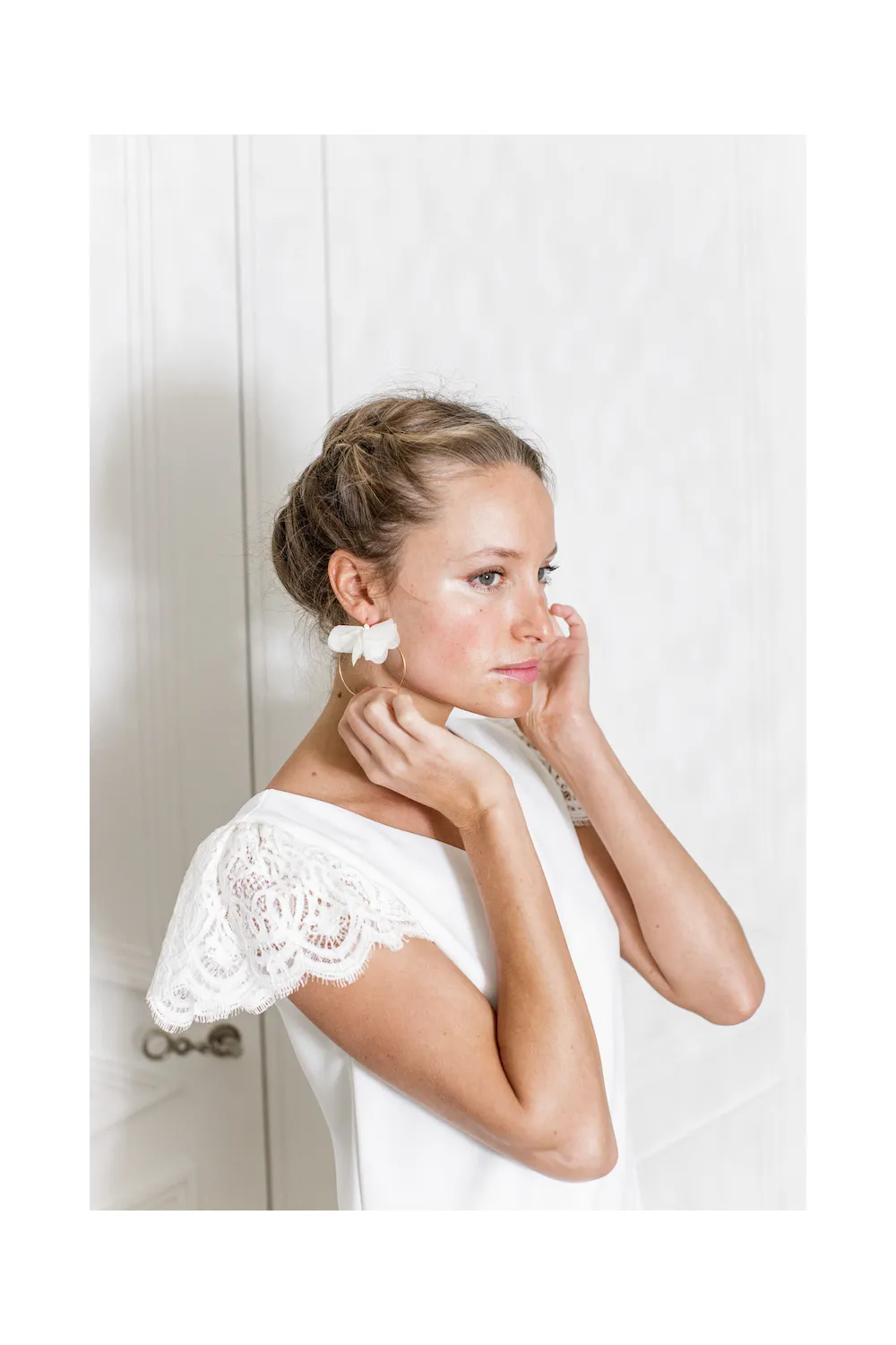 BOUCLES D'OREILLES LEA IVOIRE