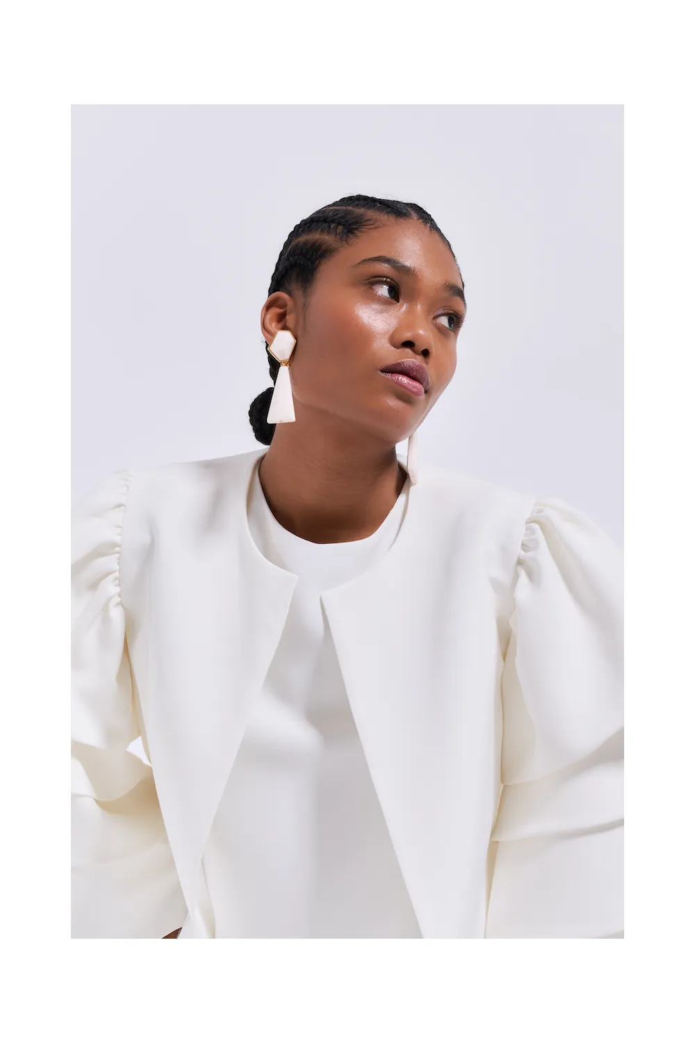 BOUCLES D'OREILLES WALLIS IVOIRE A CLIPS