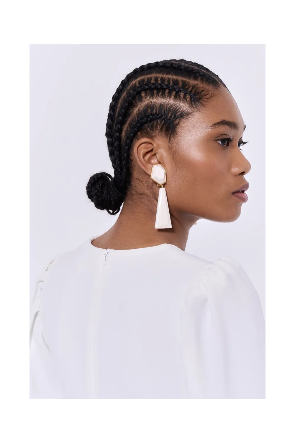 BOUCLES D'OREILLES WALLIS IVOIRE A CLIPS