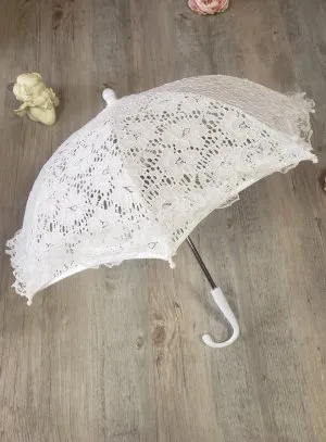 Ombrelle dentelle Ivoire Mariage
