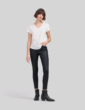 Tee-shirt lin blanc femme